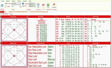Leostar Professional (Best Astrology Software) | Krishnamurti (K.P. System)