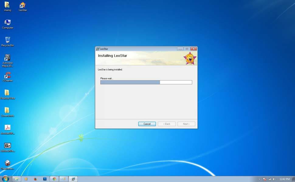 Leostar(Best Horoscope Software), Leostar Installation Progress Screen